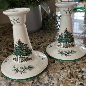 Christmas candle holders